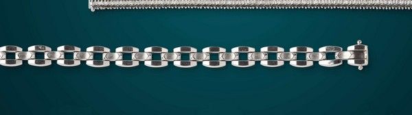 BRACELET type gourmette en or gris (333)...