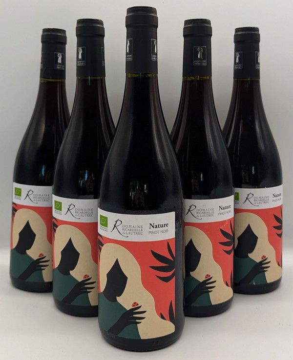 6 Blles PAYS D'OC rouge nature Domaine Ricardelle...