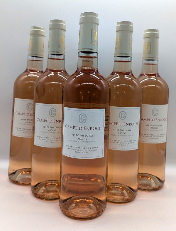 6 Blles VAR-ARGENS rosé "Campé d'Enroch"...
