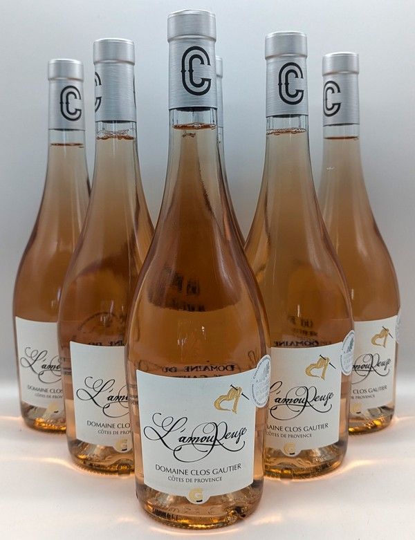 6 Blles CÔTES DE PROVENCE rosé "L'Amoureuse"...