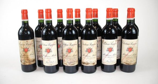 12 Blles CH. POUJEAUX Moulis 1998.