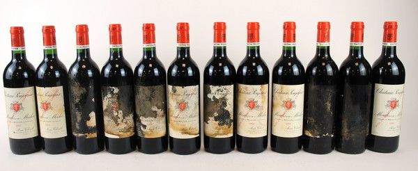 12 Blles CH. POUJEAUX Moulis 1993.