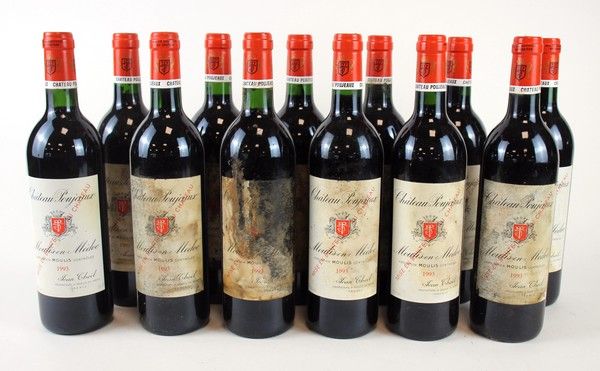 12 Blles CH. POUJEAUX Moulis 1993.
