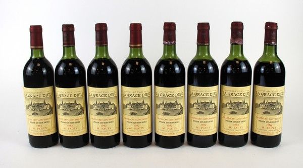8 Blles CH. LA GRACE DIEU Saint Emilion GC...