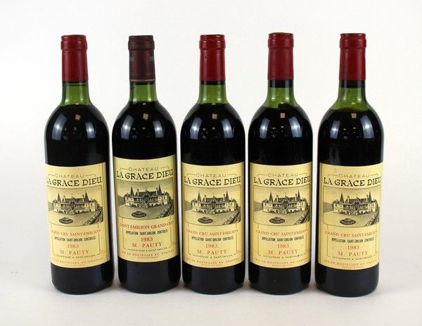 5 Blles CH. LA GRACE DIEU Saint-Emilion GC...