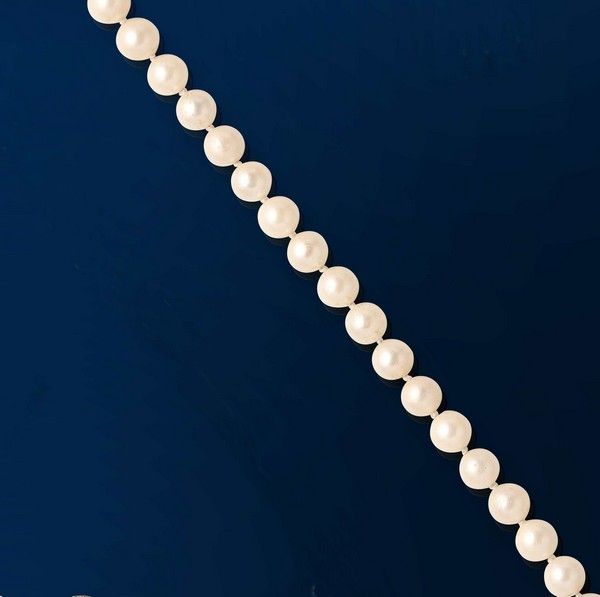 COLLIER DE PERLES de culture à monture en...