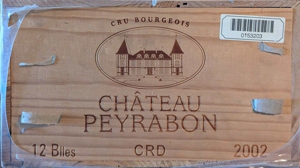 12 Blles CH. PEYRABON Haut-Médoc 2002