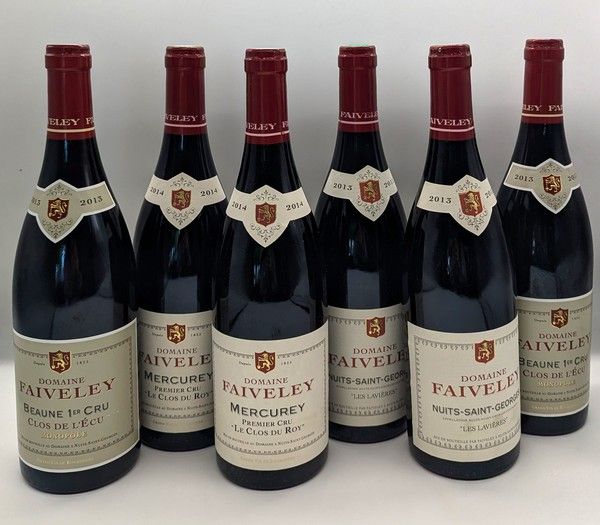 Lot de 6 Blles DOMAINE FAIVELEY :