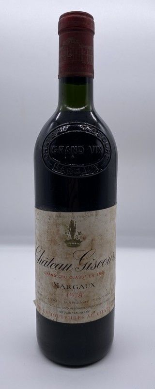 1 Blle CH. GISCOURS Margaux GCC 1978.