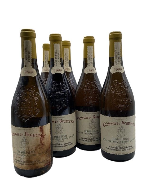 6 Blles CHÂTEAUNEUF DU PAPE Blanc Château...