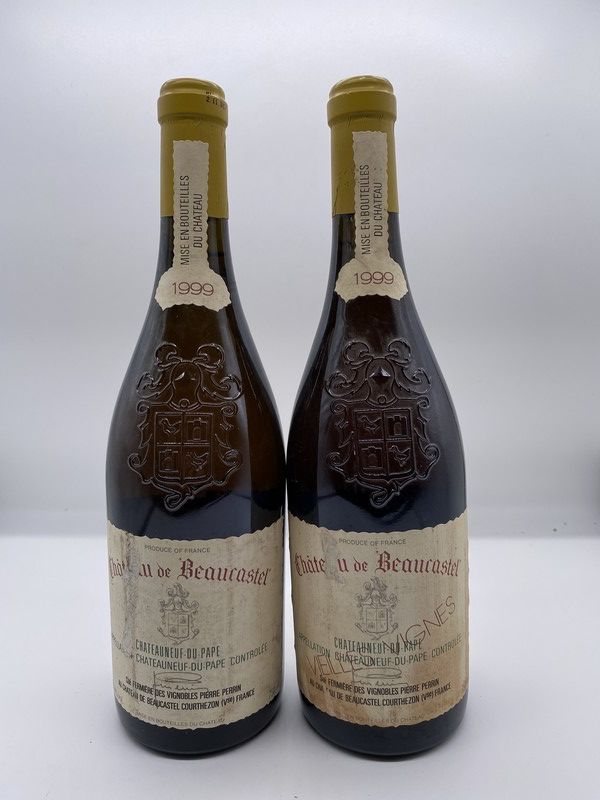 2 Blles CHÂTEAUNEUF DU PAPE Blanc Château...