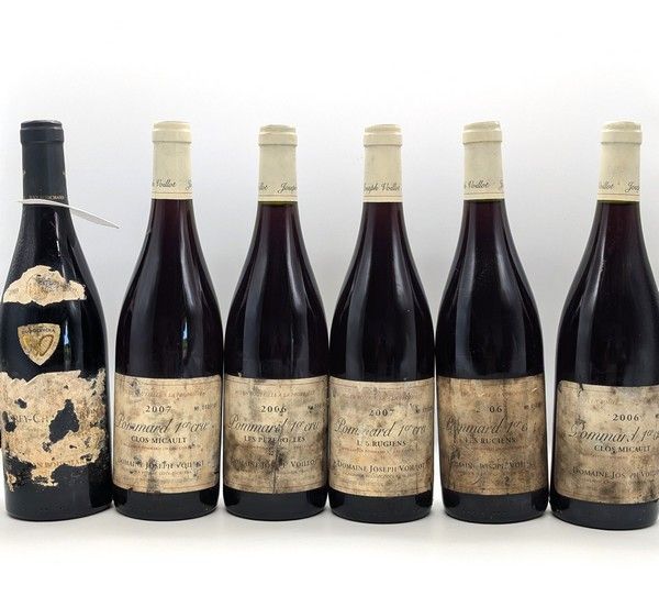 ENSEMBLE DE SIX BOUTEILLES :