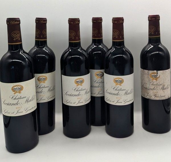6 Blles CH. SOCIANDO-MALLET Haut-Médoc 2x...