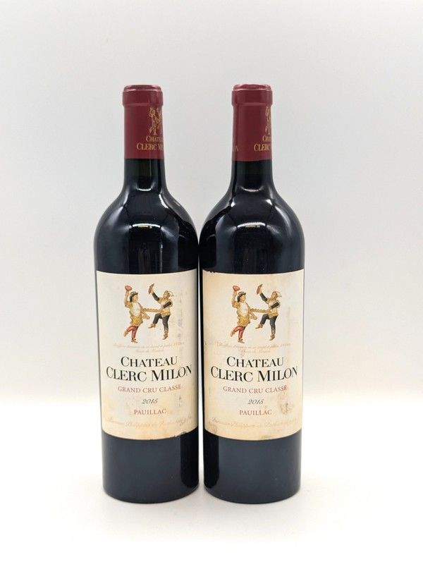 2 Blles CH. CLERC MILON Pauillac GCC 201...
