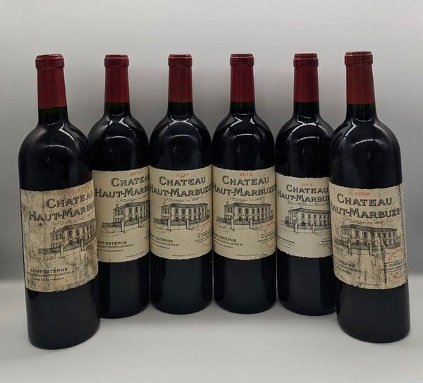 6 Blles CH. HAUT-MARBUZET Saint-Estèphe 2018,...