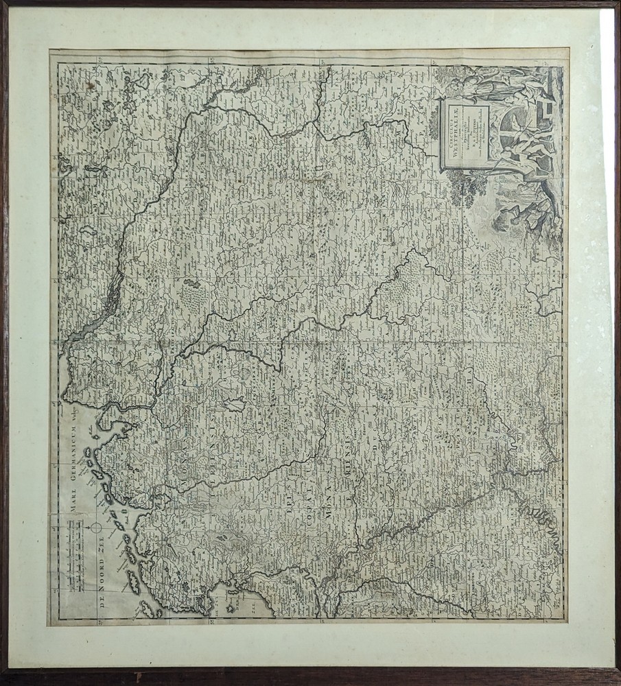 Carte de WESTPHALIE par R. & I. OTTENS, ...