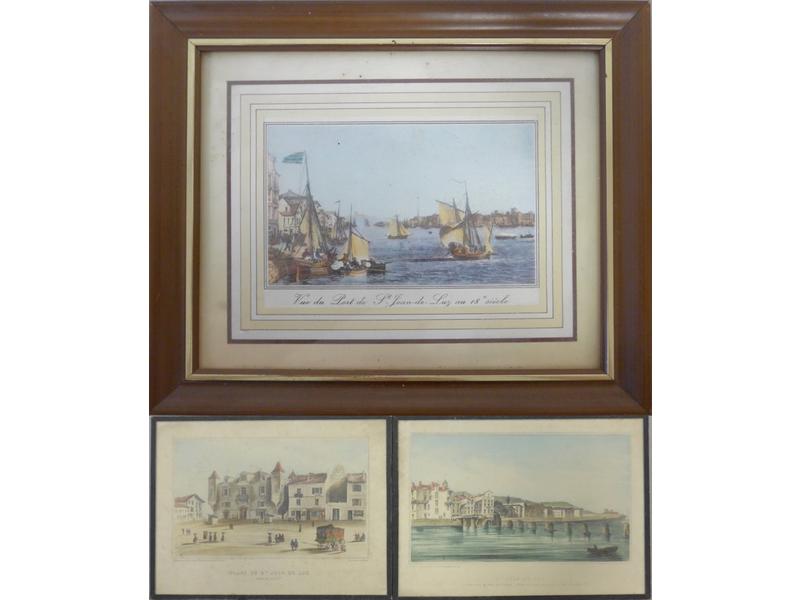 DEUX LITHOGRAPHIES en couleurs