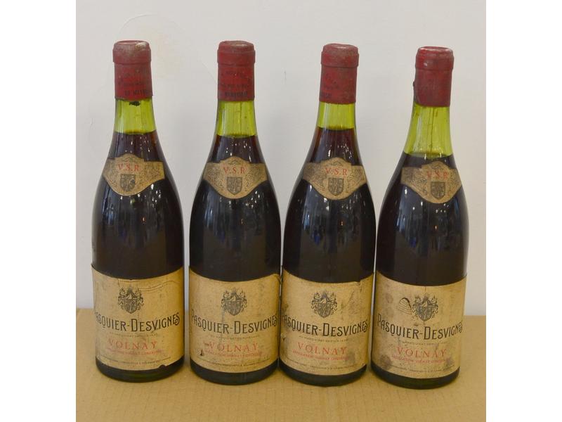 4 Blles VOLNAY mise Pasquier-Desvignes N...