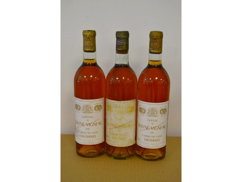 2 Blles CH. DE RAYNE VIGNEAUX Sauternes ...