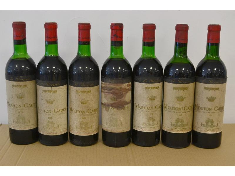 7 Blles MOUTON CADET Bordeaux mise neg.