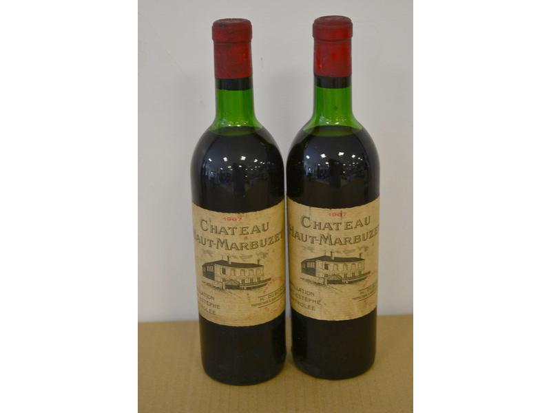 2 Blles CH. HAUT-MARBUZET Saint Estèphe ...
