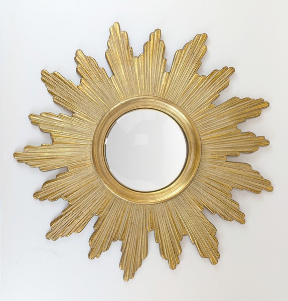 MIROIR SORCIÈRE circulaire dans un cadre...