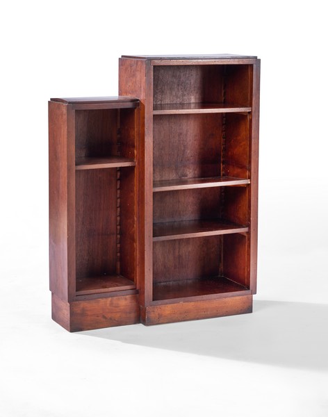 PETITE BIBLIOTHEQUE deux corps en acajou...