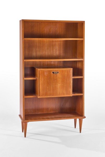 MEUBLE BIBLIOTHEQUE en bois de placage de...