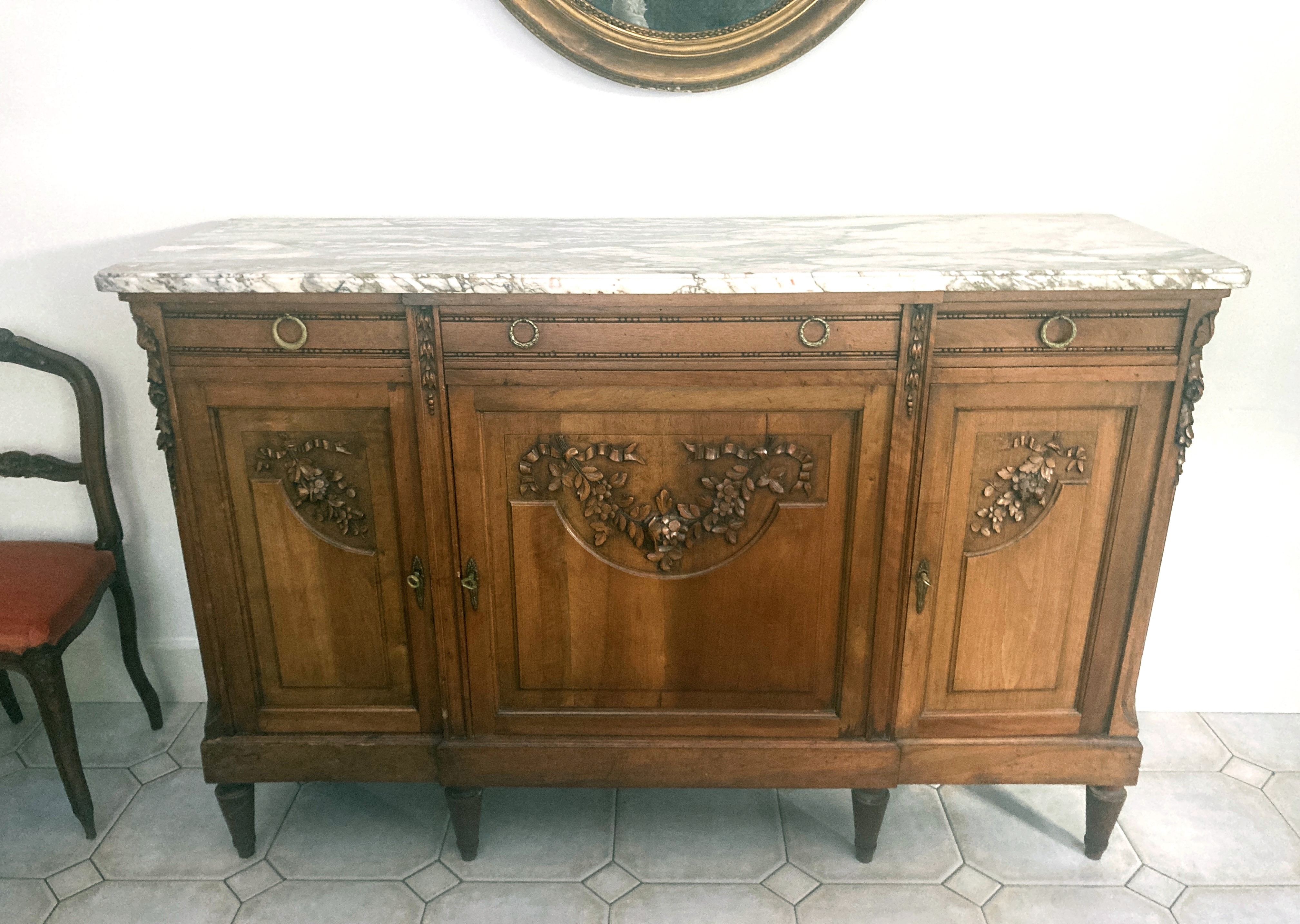 ENFILADE RECTANGULAIRE en bois fruitier,...
