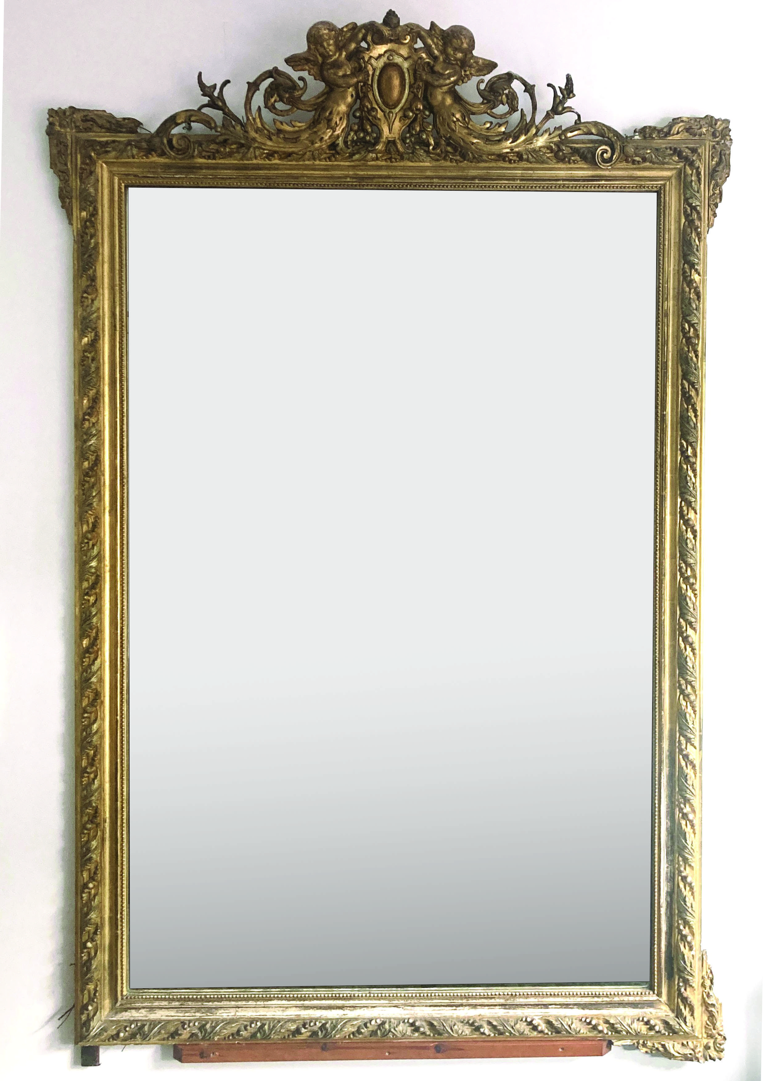 GRAND MIROIR DE CHEMINÉE rectangulaire dans...