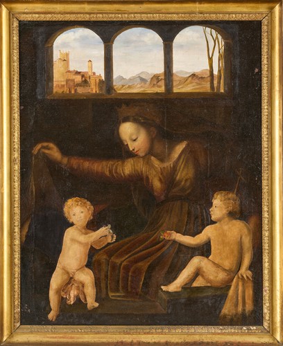 École Italienne en partie du XVIIe siècle,...