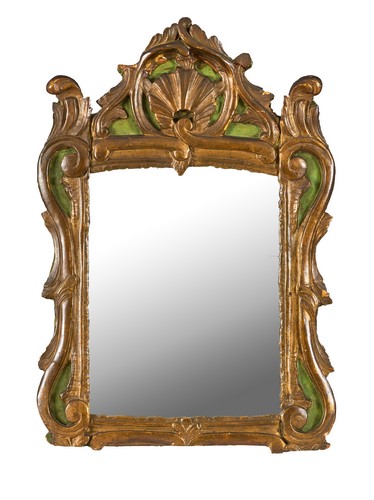 MIROIR rectangulaire à cadre en bois doré...