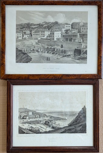 [BIARRITZ] - 2 LITHOGRAPHIES en noir