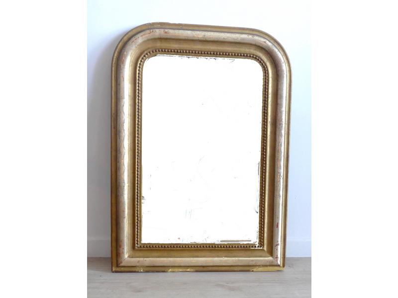 PETIT MIROIR DE CHEMINEE dans un cadre en...