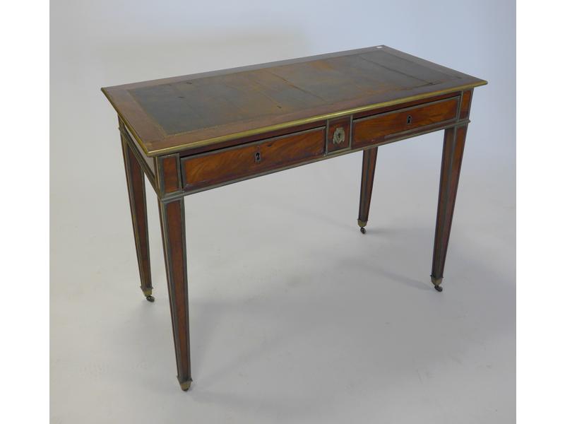 TABLE CONSOLE rectangulaire en acajou et...