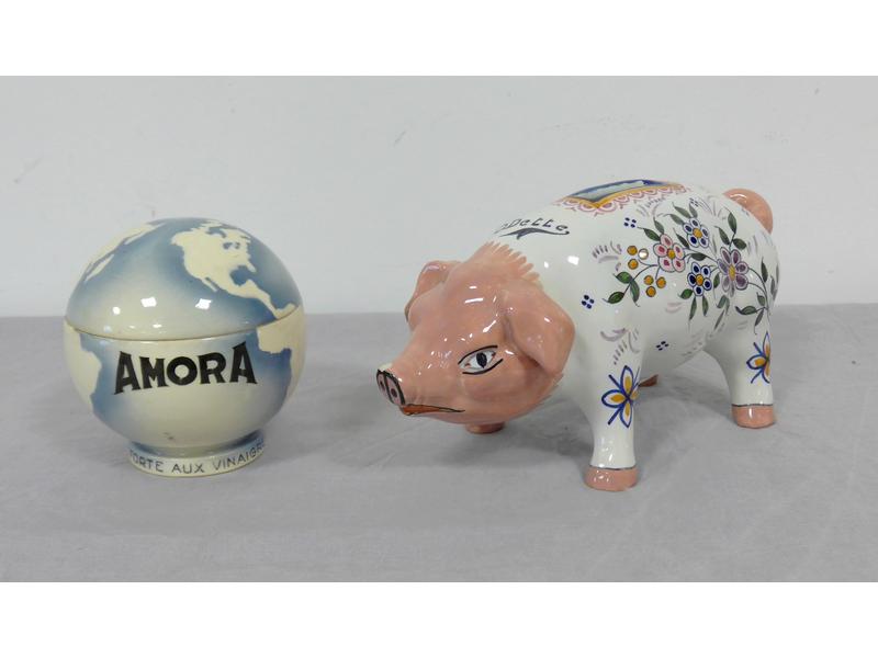 MOUTARDIER publicitaire AMORA en forme de...