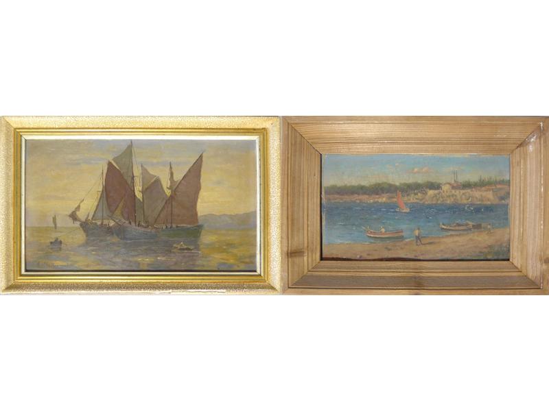 A.MALBEQUI (XXe siècle)
Les Voiliers
Les...