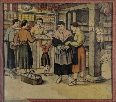 CHROMOLITHOGRAPHIE en couleurs représetant...