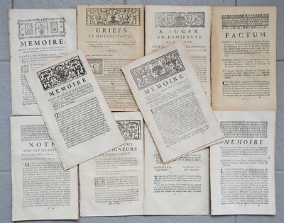 [PAYS BASQUE, XVIIIe siècle] - Lot de 10...