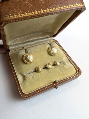 ENSEMBLE DE BOUTONS de manchette et de col...