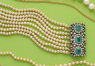 BRACELET MANCHETTE de perles fantaisies sur...