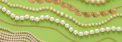 COLLIER DE PERLES de culture, de type sautoir,...