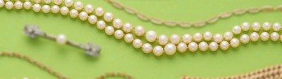 COLLIER DOUBLE RANG de perles de culture...