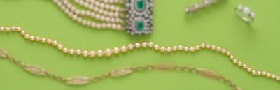 COLLIER DE PERLES de culture en chute (certaines...