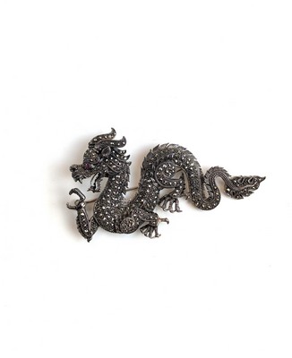 IMPORTANTE BROCHE DRAGON en argent (925)...