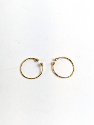 PAIRE DE BOUCLES D'OREILLES jonc en or (...