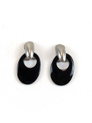 PAIRE DE CLIPS D'OREILLES créoles en métal...