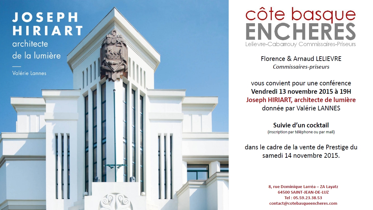 CONFERENCE: Joseph HIRIART architecte de...