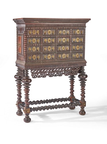 CABINET type CONTADOR en palissandre et placage...