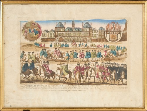 DEUX VUES D'OPTIQUE, réhaussées de gouache...